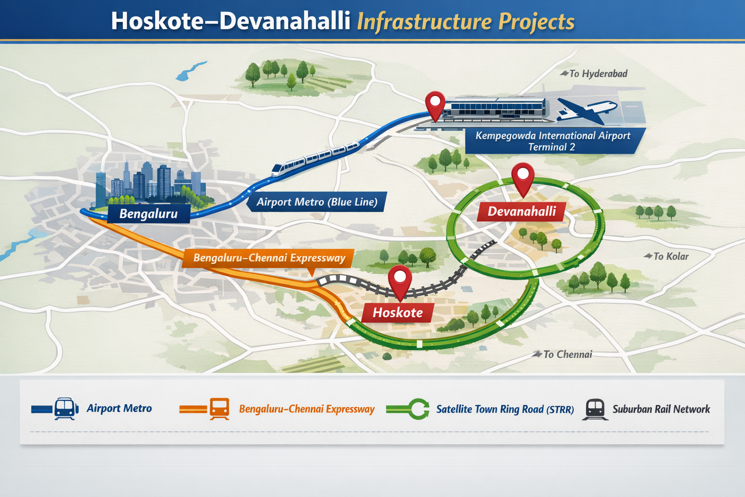 Hoskote Devanahalli infrastructure map